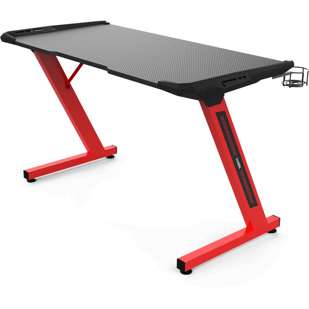 Gamdias DAEDALUS E2 Gaming Desk Steel Frame Gaming Table Carbon Fiber